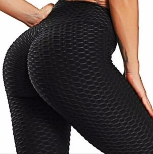 Leggings women's anti cellulite black size XL